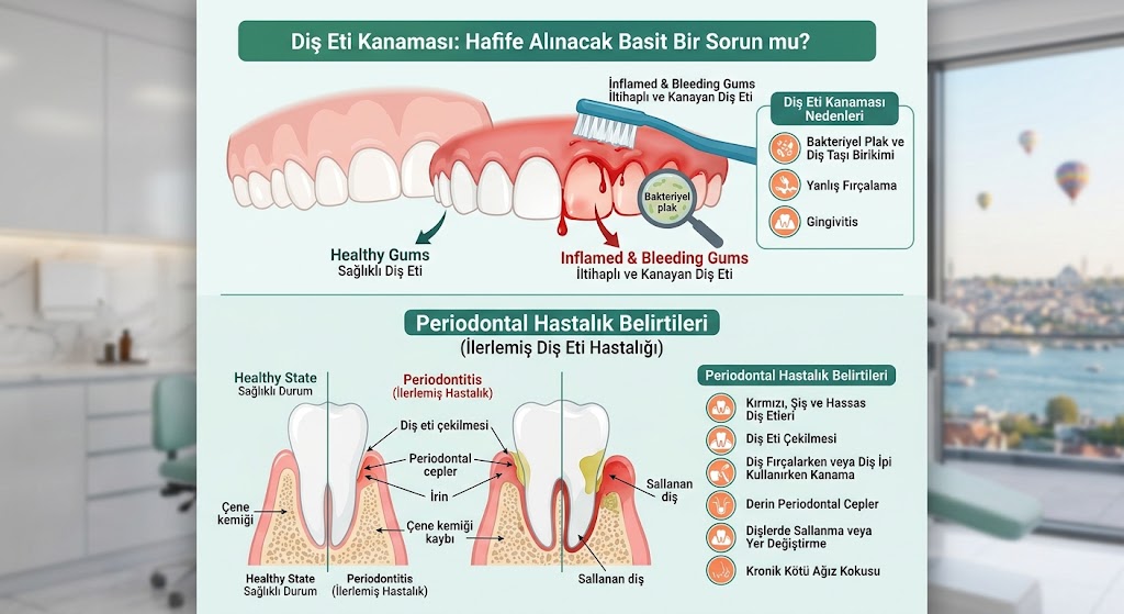 Diş Eti Kanaması Basit Bir Sorun mu? Periodontal Hastalık Belirtileri