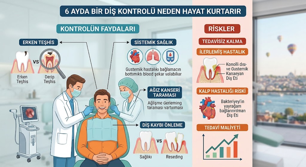 6 Ayda Bir Diş Kontrolü Neden Hayat Kurtarır?